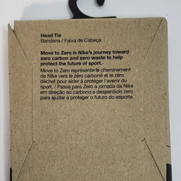 Nike NIP Unisex Black Nike Swoosh Dri-Fit Head Tie One Size Fits Most - Picture 7 of 7